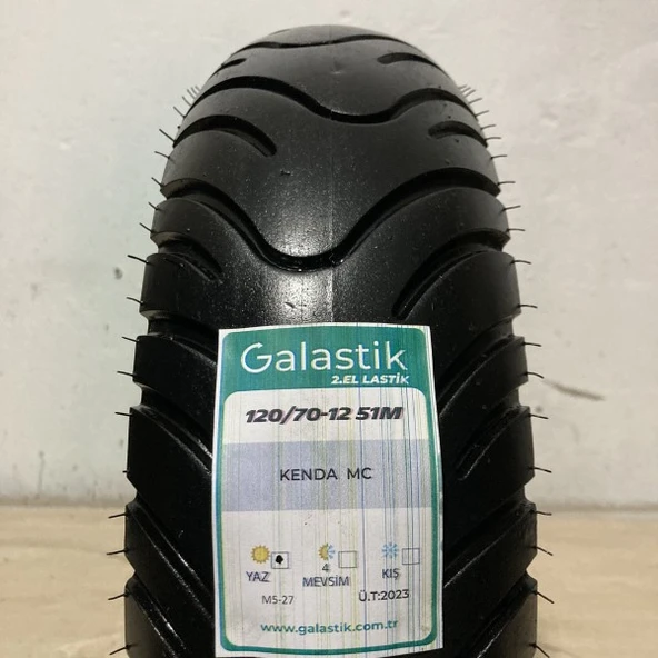 KENDA 120/70-12 51M MC İkinci el motosiklet lastiği - 2