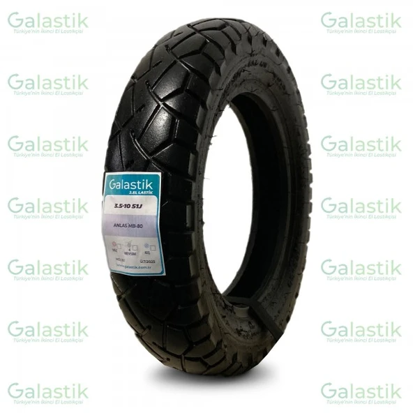 Ans 3.5-10 51J MB-80 İkinci el motosiklet lastiği