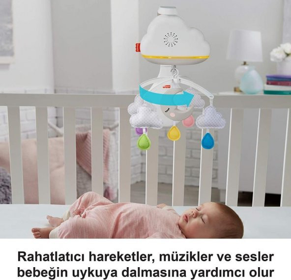 Fisher Price Mutlu Bulutlar Dönence Uyku Arkadaşı GRP99 - 6