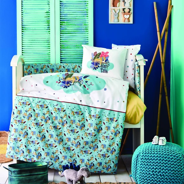 Karaca Home Bummer İndigo Cotton Bebek Uyku Seti