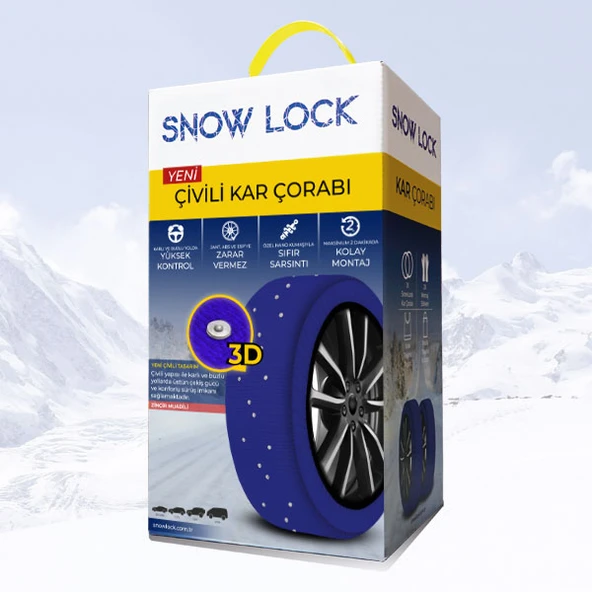 SnowLock 255/50R21 Çivili Kar Çorabı - Resim 3