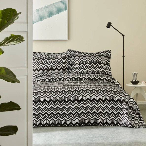 Karaca Home Wave Yatak Örtüsü Çift Kişilik Black - 5
