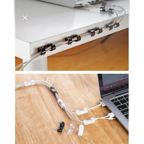 20 Li Kablo Sabitleme Aparatı Duvara Yapışkanlı ürün görseli