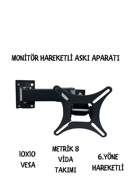 TECHCG 557 Çift Kollu Hareketli Lcd Tv - Monitör Askı Aparatı