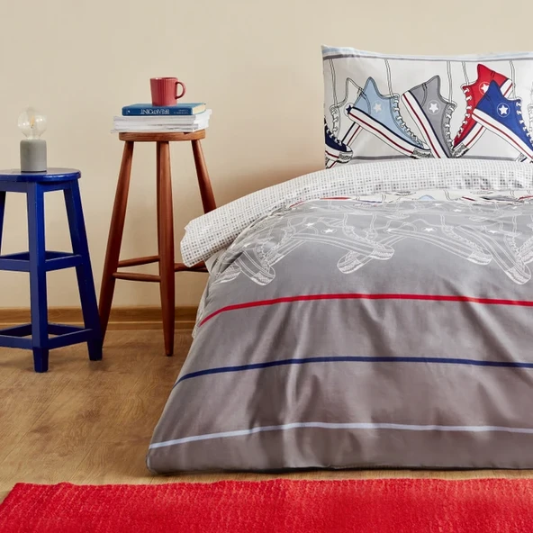 Karaca Home Young Barton %100 Pamuk Tek Kişilik Nevresim Takımı Fitted - 3
