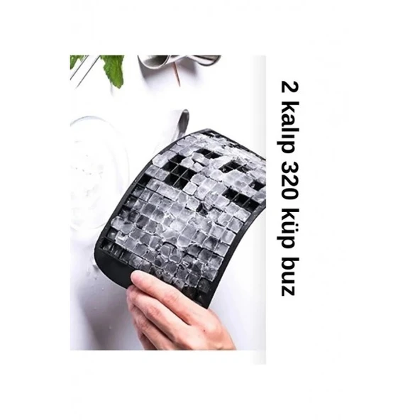 1 kalıp mini 160 tane küp şeklinde buz kalıbı silikon küp şekilli buz kalıbı ürün görseli