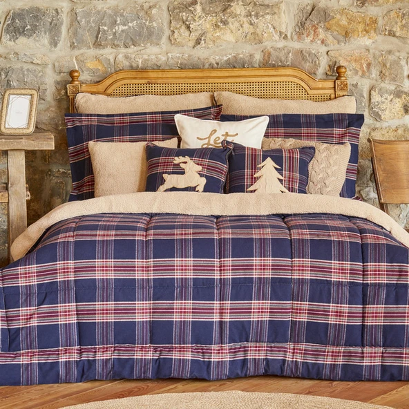 Karaca Home Woodland Lacivert Tek Kişilik Cozy Comfort Uyku Seti