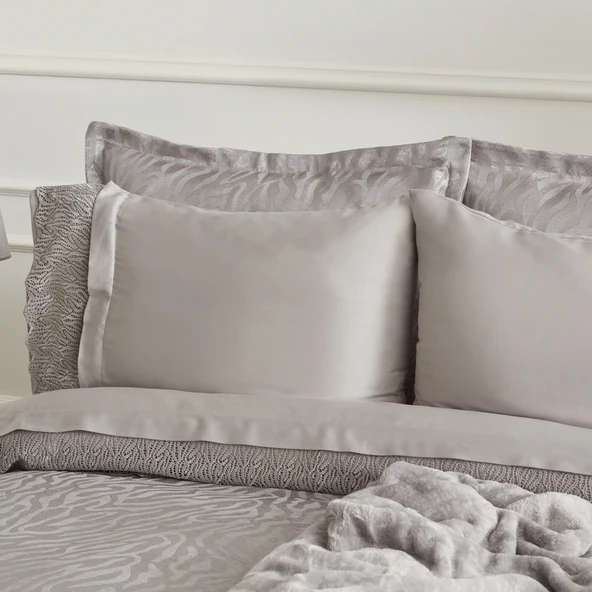 Karaca Home Nehir 14 Parça Çeyiz Seti Aile Banyo Seti Hediyeli Silver - 4
