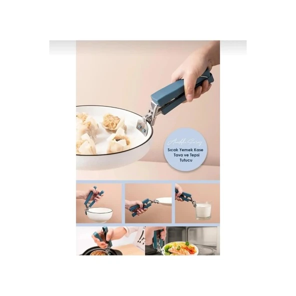 Pratik Sıcak Yemek Tepsi Tava Maşa Kolu Tutucu - Tava Tutucu Mutfak Pratik Sıcak Yemek Tava Maşa Kolu ürün görseli