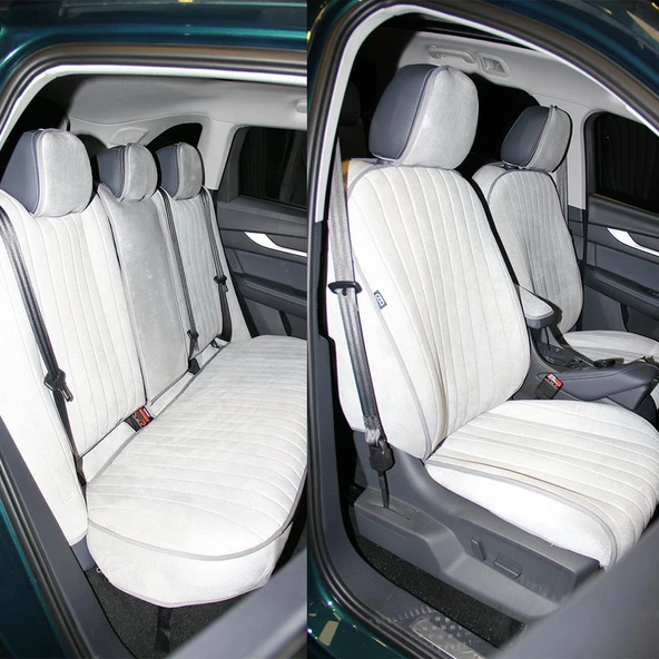 Bod Togg T10X Oto Koltuk Koruyucu Kılıf 2023-Sonrası Karina Serisi Gri - 5