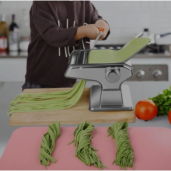 Manuel Metal Erişte Makinesi (Makarna, Spagetti, Lazanya Veya Köfte)