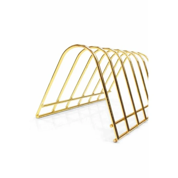 Metal Gold 6 Bölmeli Tabak Standı Gold Tabak Standı ürün görseli