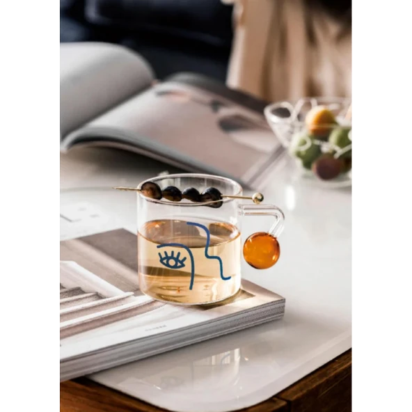 Göz Tasarım Kulplu Kahve & Çay Bardağı ürün görseli