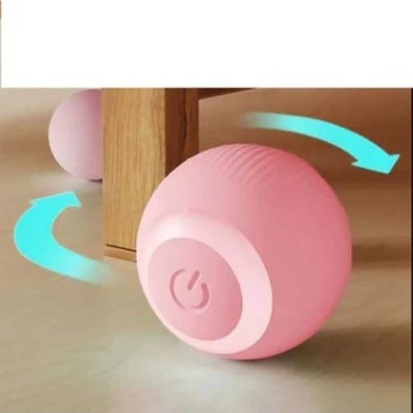 Kedi oyun topu 360c dönebilen şarjlı otomatik hareket eden eğitici kedi oyuncağı ürün görseli