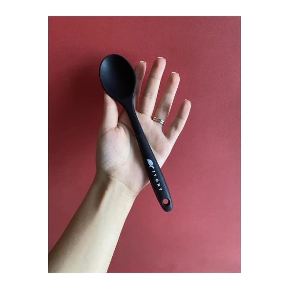 Ivory Isıya Dayanıklı Silikon Kaşık ürün görseli