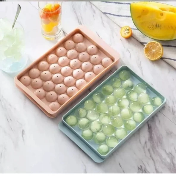 Buz Kalıbı Çikolata Kalıbı Yuvarlak Plastik Bar Parti Aksesuarı Izgara Buz Kalıbı ürün görseli