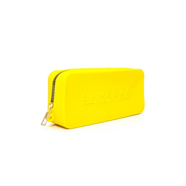 Bavella silikon-kokulu çok amaçlı makyaj çantası sarı ürün görseli