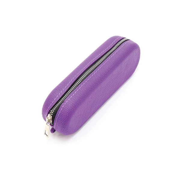 Mor Aromatik Kokulu Piton Yılan Desenli Silikon Makyaj Çantası ürün görseli