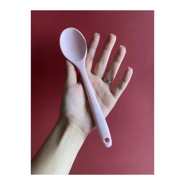 Ivory Pembe Isıya Dayanıklı Silikon Kaşık ürün görseli