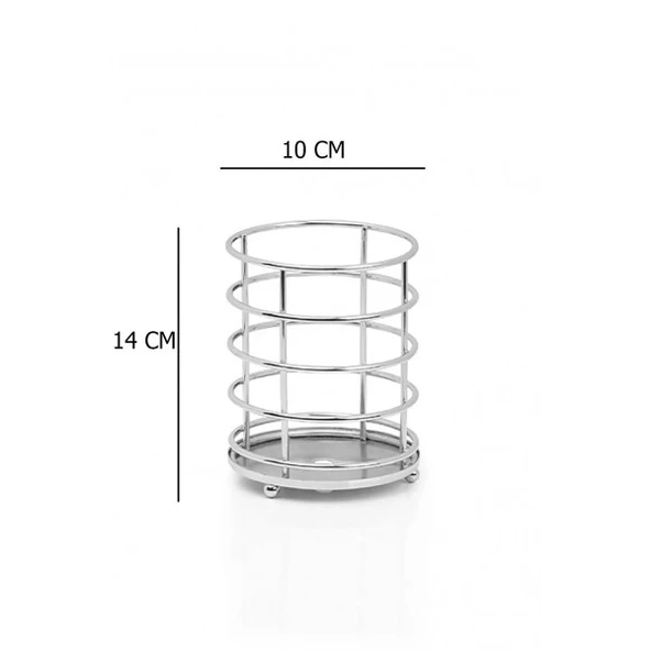 Krom kaplamalı metal kaşıkık - lüx kaşıklık metal kaşıklık ürün görseli