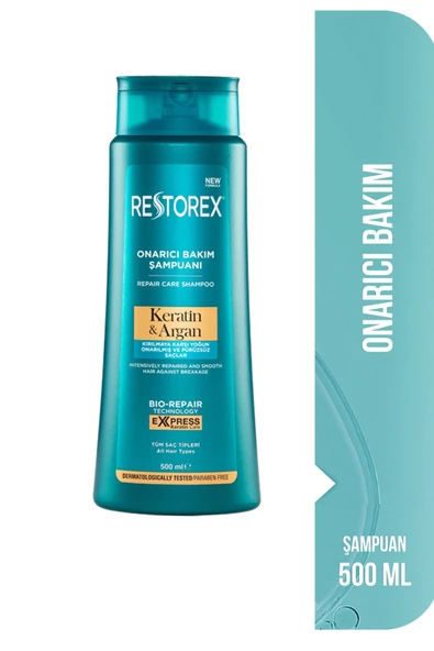 Restorex Keratin ve Argan Onarıcı Şampuan 500 ml