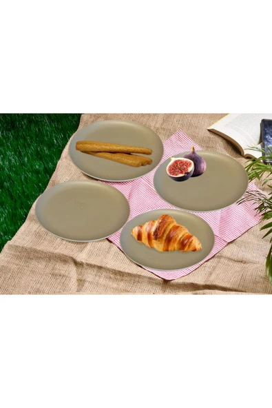 6 Kişilik Piknik Seti - Taşıma Saklama Çantalı Piknik Seti-31 Parça Piknik Organizer Bej - 2
