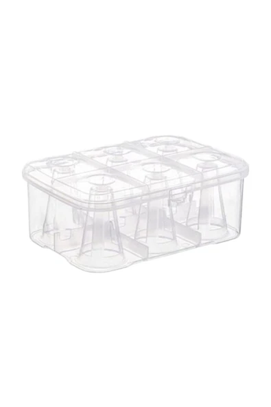 Urve Pratik 6 Bölmeli Su Bardağı Taşıma Aparatı Kabı Piknik Özel - Resim 2