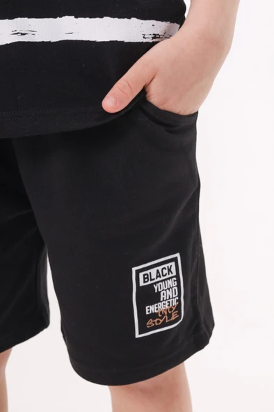 Toontoy Erkek Çocuk Baskılı Şortlu Takım - Resim 6