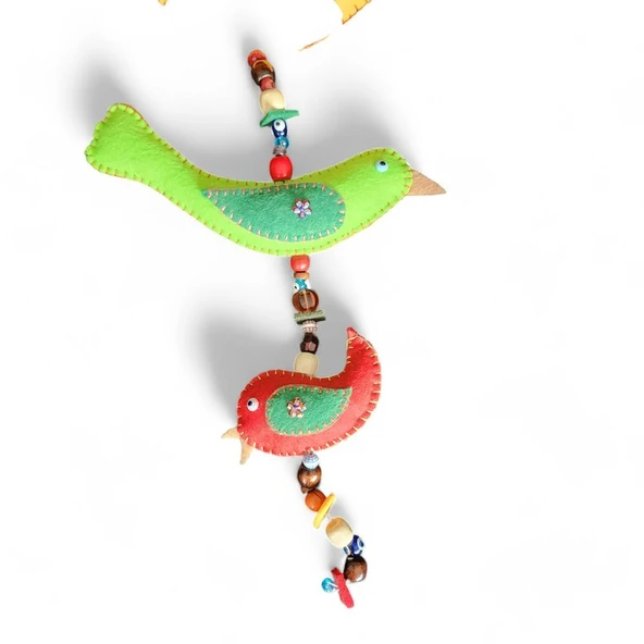 Bereket Kuşları Sarı Yeşil Kırmızı - Resim 3