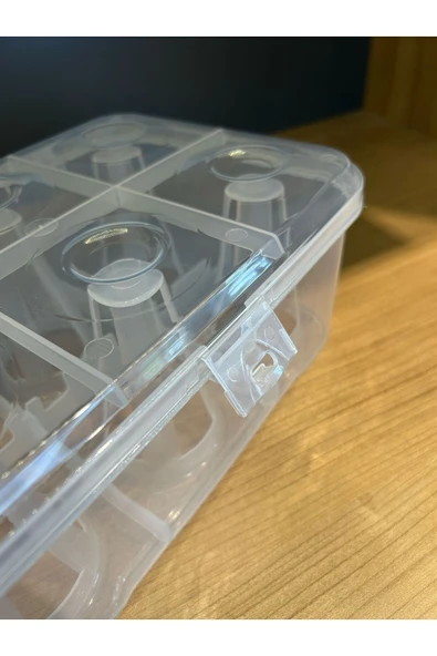 Urve Pratik 6 Bölmeli Su Bardağı Taşıma Aparatı Kabı Piknik Özel - Resim 5