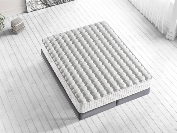 Niron London Yatak 100x200 cm Tek Kişilik Paket Yaylı Alev Geciktiricili Kral Dairesi Yatağı - Resim 3
