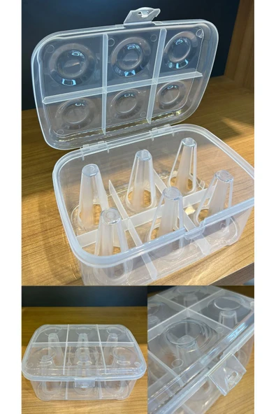 Urve Pratik 6 Bölmeli Çay Bardağı Taşıma Aparatı Kabı Piknik Özel - 2