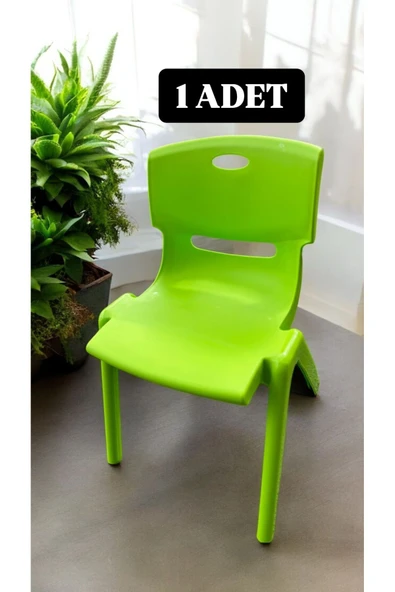 Yeşil Çocuk Sandalyesi - Kreş Ve Anaokulu Sandalyesi 1 Adet