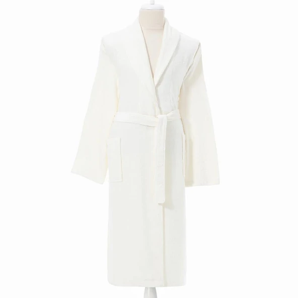 Özdilek Bornoz Tekli Classic Şalyaka Krem XL