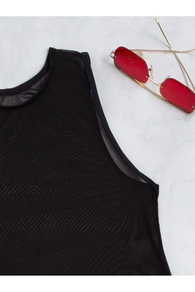 my cherie Dantel Beyaz Beli Oturan Kloş Pareo Mini Etek Plaj Kıyafeti Tek Parça - 10