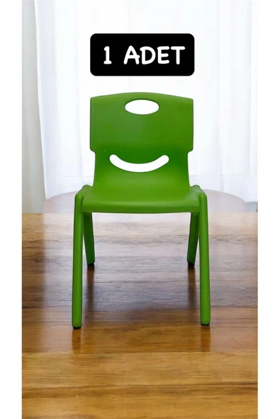 Yeşil Çocuk Sandalyesi - Kreş Ve Anaokulu Sandalyesi 1 Adet - 2