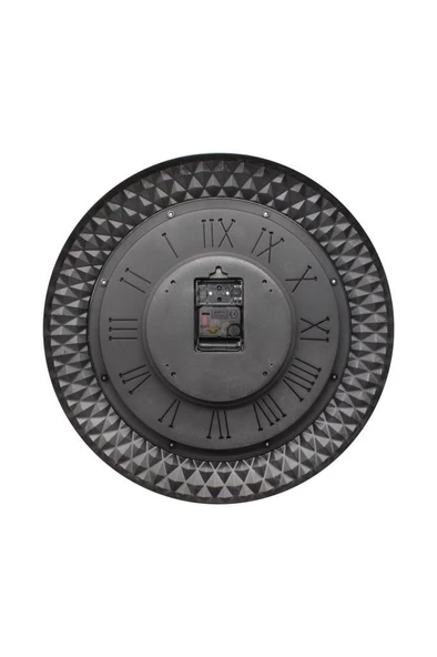 Efe Mark Premium Serisi Antik Eskitme Space Kadranlı Döner Çarklı Ev ve Ofis Duvar Saati Kabartma Roma Rakamlı 40 CM Bronz - Resim 4