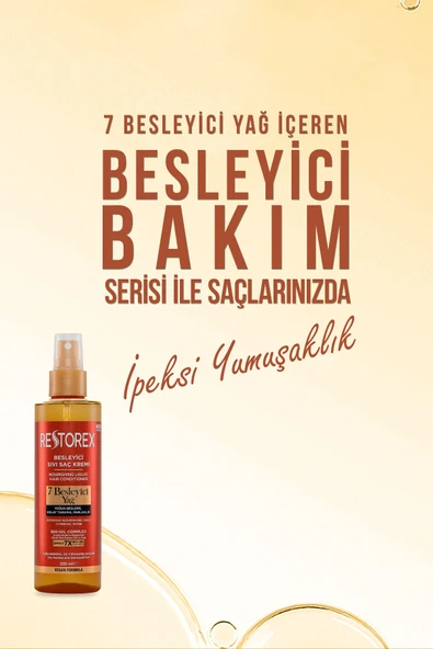 Restorex 7 Besleyici Yağ İçerikli Sıvı Saç Bakım Kremi 200 ml - 2