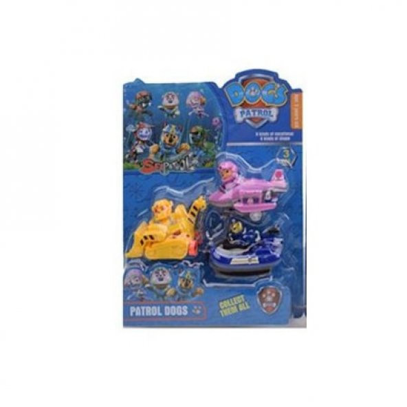 Paw Patrol Oyuncak 3 Lü Set Skye Chase Rubbie - 1