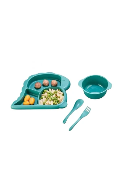 Dino 8 Parça Bebek Yemek Seti Mama Tabagi Kase Seti - 2