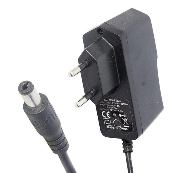 12V 1A Modem ve Arduino Uyumlu Plastik Kasa Priz Tipi Adaptör RSF-DY009-1201000 - 2