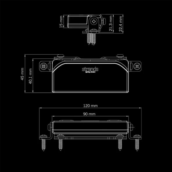 Strands Off-Road Led Lamba Unity Ultra Düz 22W 800552 - 6