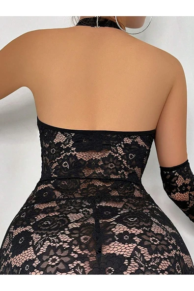 randevu Kolluk Büzgülü Elbise Külot Elbise Takım - 5