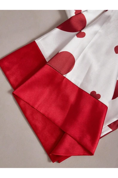 randevu Saten Kalpli Atlet Pantolon Yumuşak Saten Gecelik Takım - 3