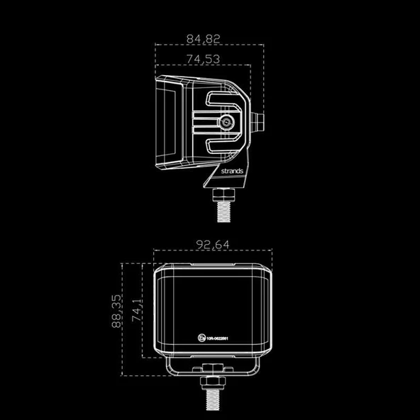Strands Off-Road Led Lamba Siberia XP Red Fox 44W 809282 - Resim 2