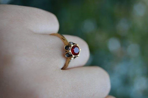 JEWELLERY Yakut Ayarlanabilir Kadın Yüzük - 4