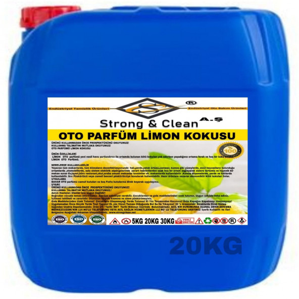 Oto Parfüm Limon Kokulu 20KG