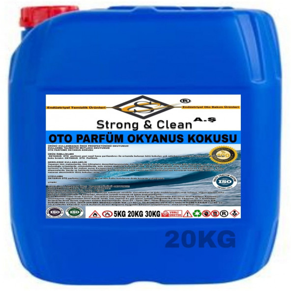 Oto Parfüm Okyanus Kokulu 20KG