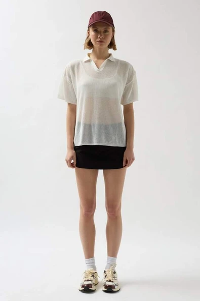 Polo Yaka Transparan  T-Shirt - 2