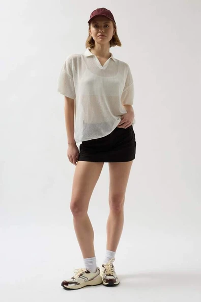 Polo Yaka Transparan  T-Shirt - 3